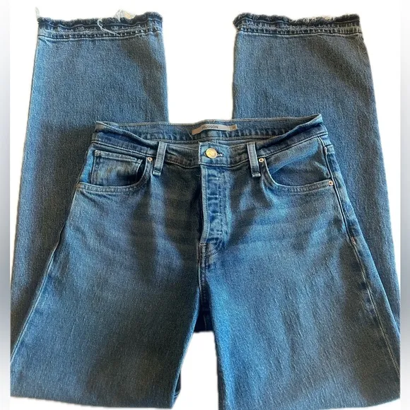 Hudson Jeans- Rosie Wide-Leg Released-Hem Jeans - Size 27