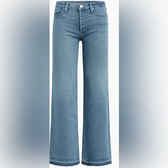 Hudson Jeans- Rosie Wide-Leg Released-Hem Jeans - Size 27
