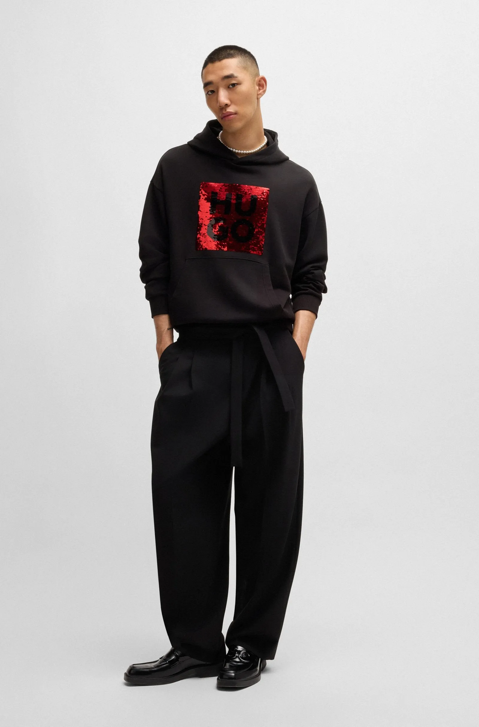 HUGO Hoodies Relaxed Fit in Cotton - DESEQINO 10249110 01-50521506