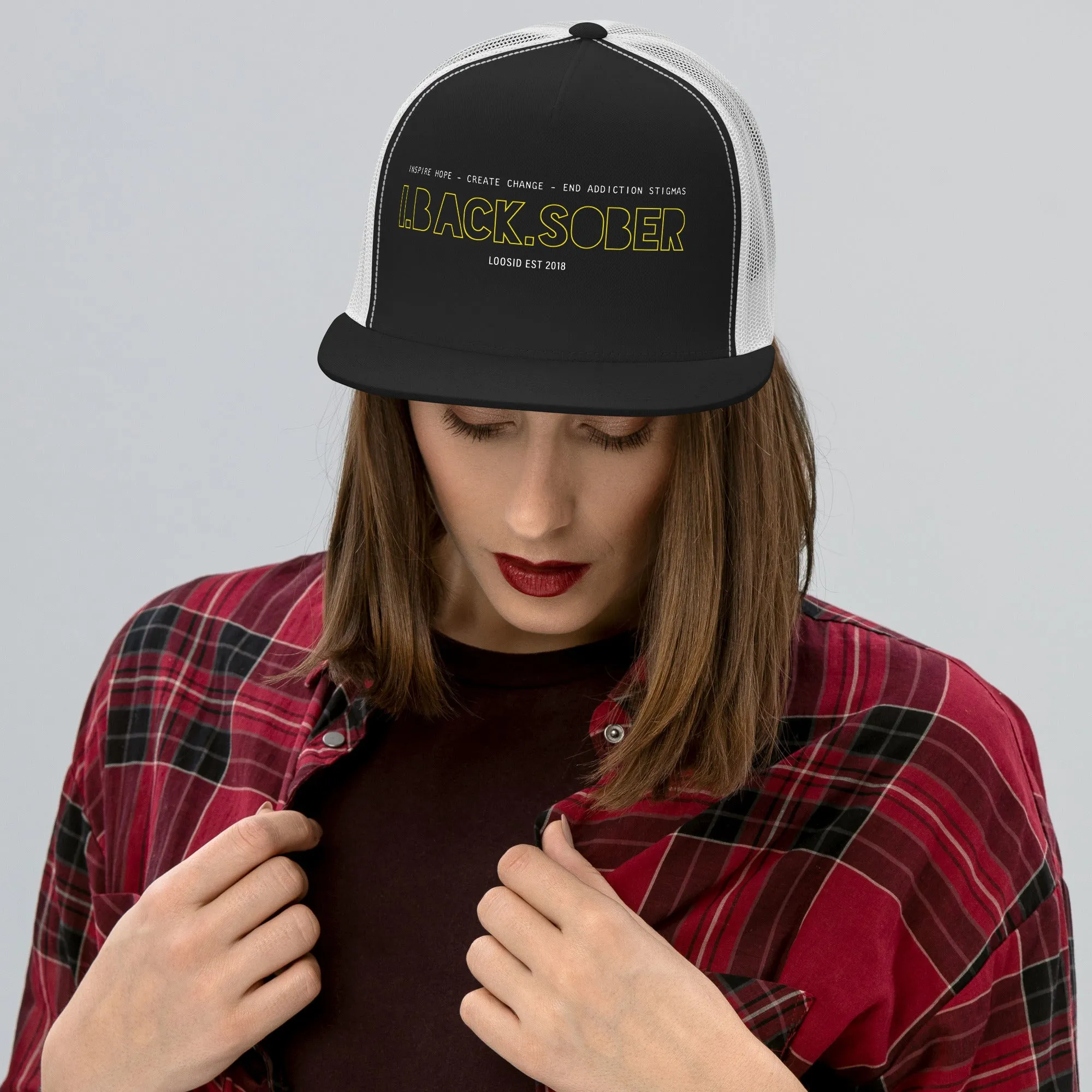 I Back Sober Trucker Cap