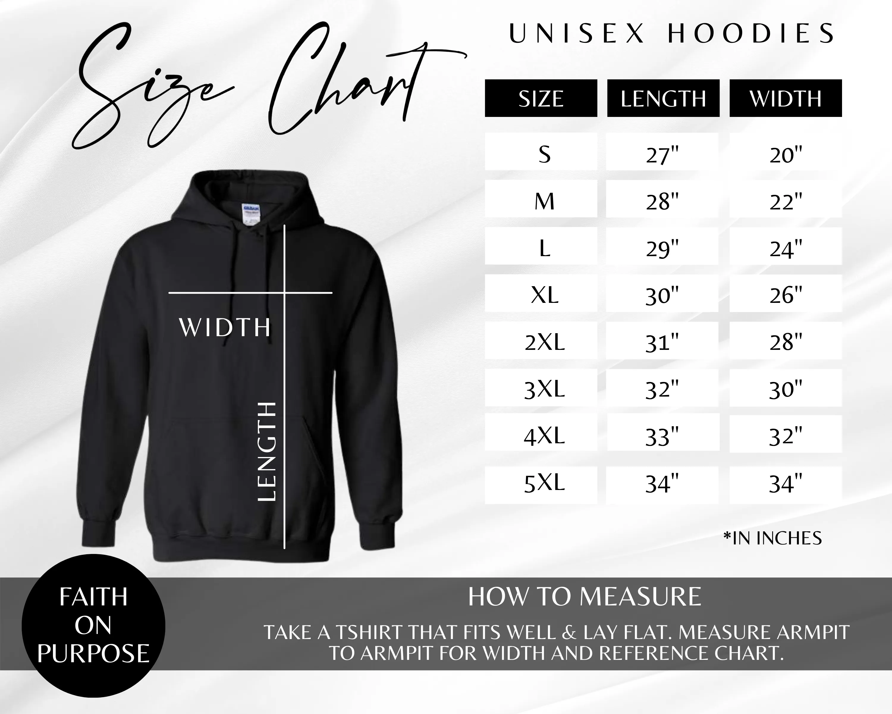 I Live By Faith Hoodie - Unisex - White/Black