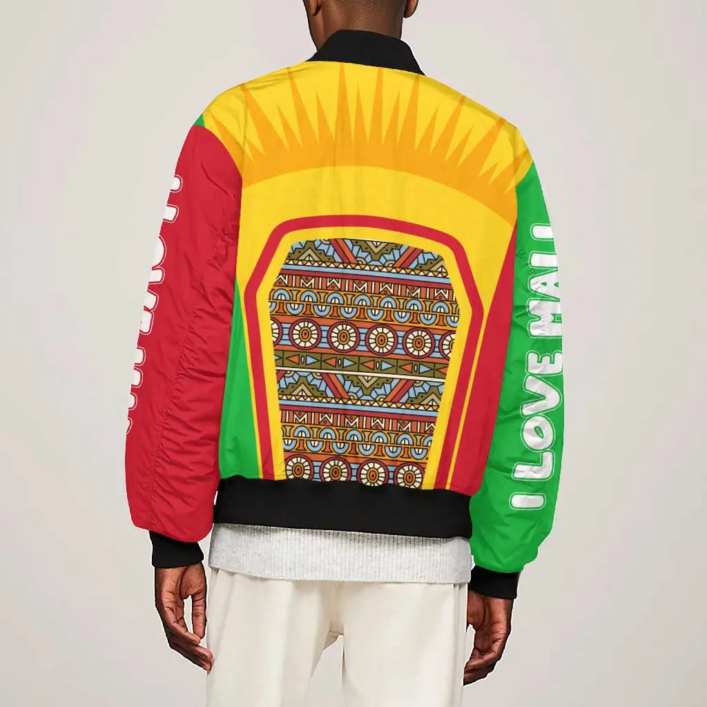 I Love Mali Bomber Jacket Famous Tourist Destinations TS04