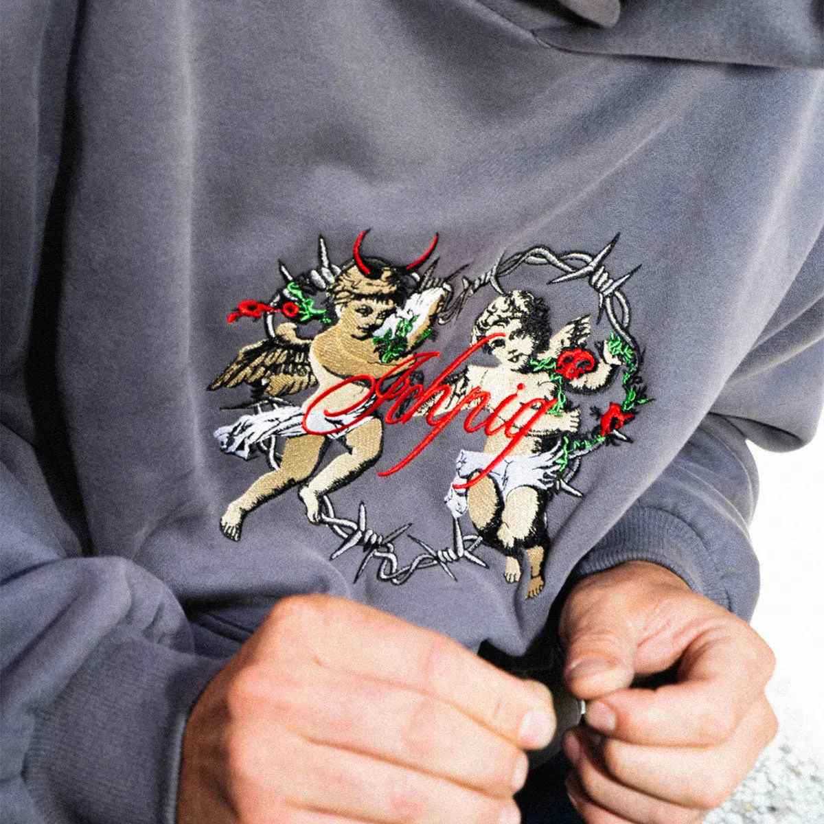 Ichpig - Cherub Heart Hoodie Metal