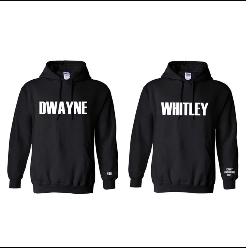 Iconic Black TV Couples Hoodie Set