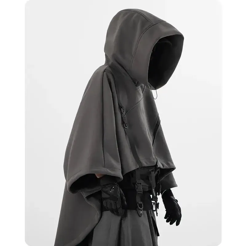 Irregular Techwear Hoodie | Asymmetrical Urban Streetwear