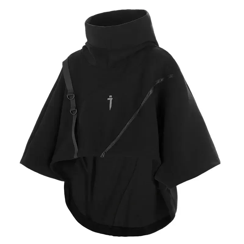 Irregular Techwear Hoodie | Asymmetrical Urban Streetwear