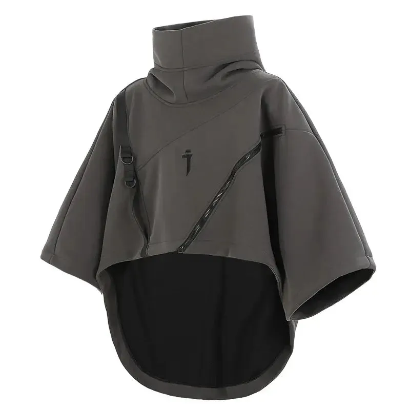 Irregular Techwear Hoodie | Asymmetrical Urban Streetwear