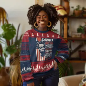 James Baldwin Ugly Christmas Sweater I Love America More Than Any Country In The World TS09