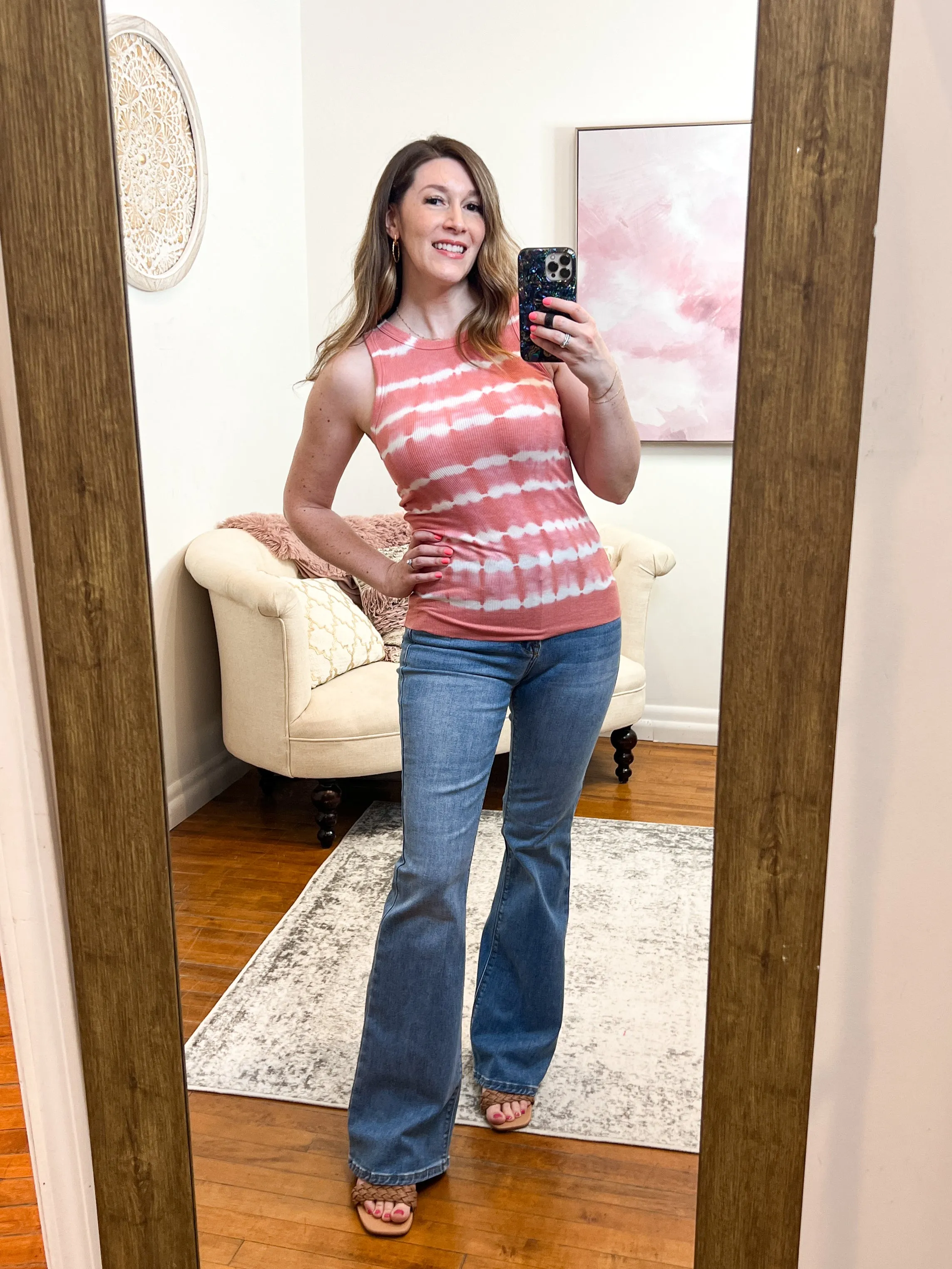 Janie Mid-Rise Flare Risen Jeans