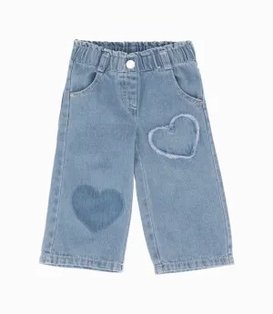 Jeans bebé niña con corazón