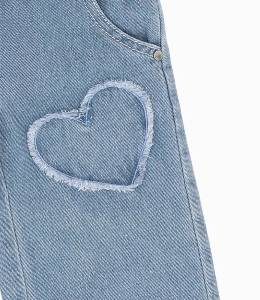 Jeans bebé niña con corazón