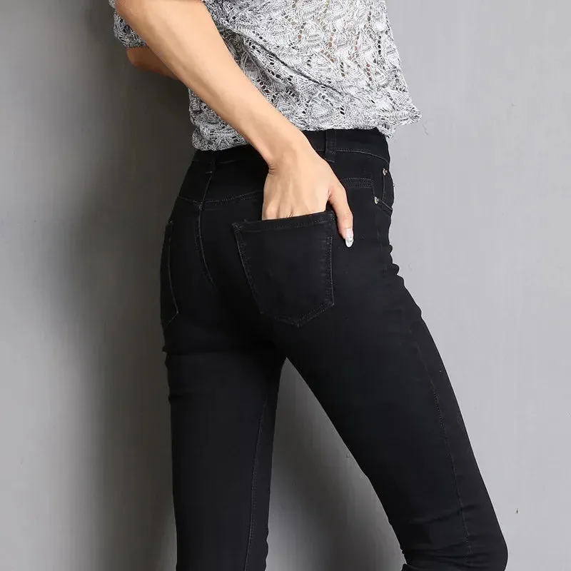 Jeans High Elastic Stretch  Skinny