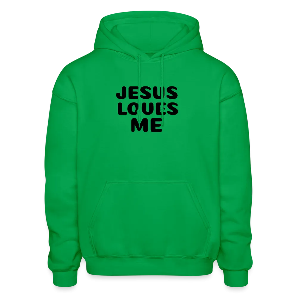 Jesus' love on a Gildan Heavy Blend Adult Hoodie
