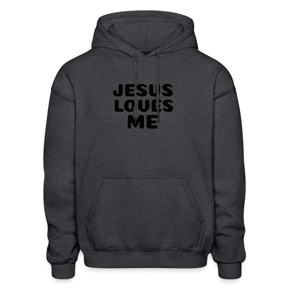 Jesus' love on a Gildan Heavy Blend Adult Hoodie