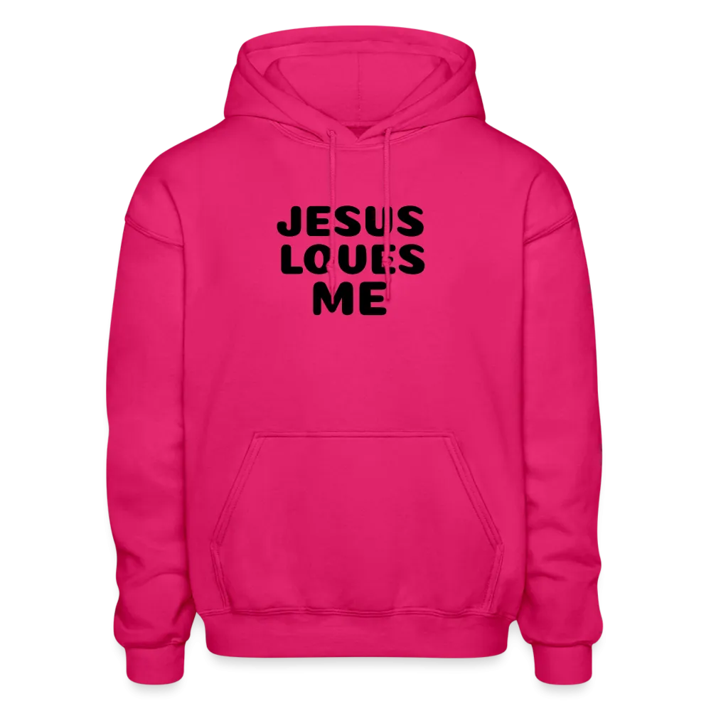 Jesus' love on a Gildan Heavy Blend Adult Hoodie