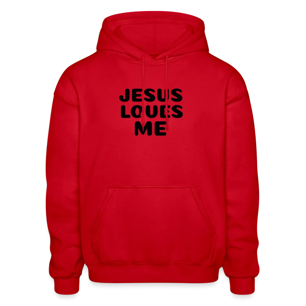 Jesus' love on a Gildan Heavy Blend Adult Hoodie