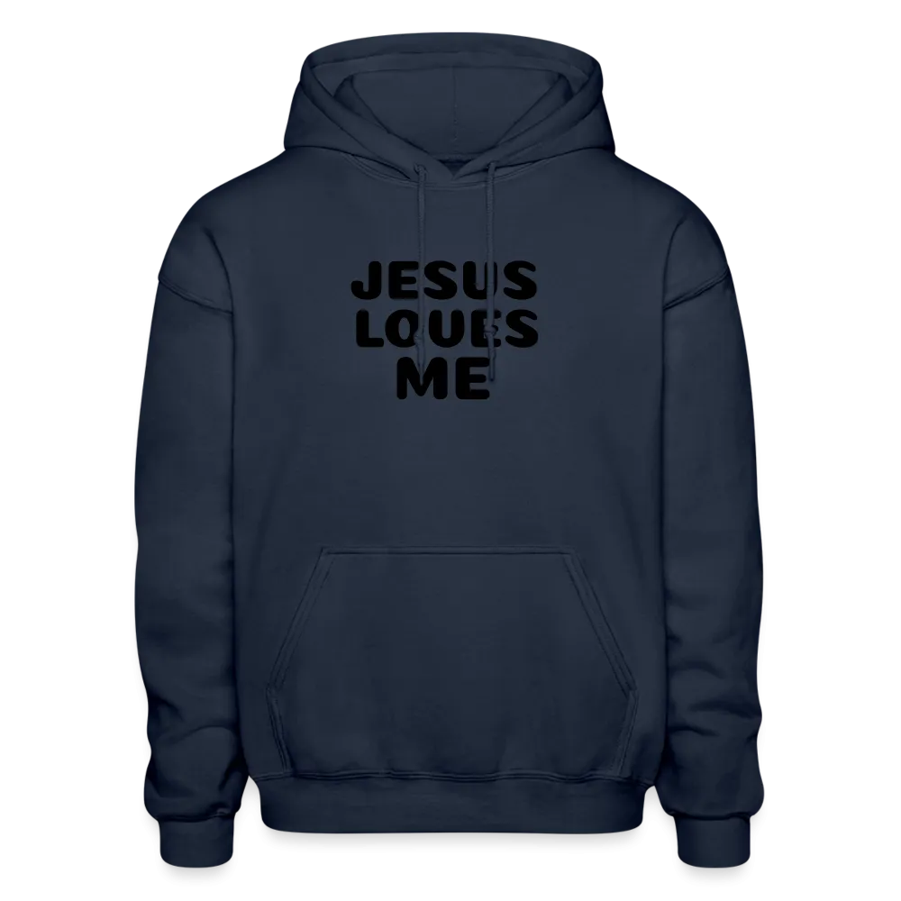 Jesus' love on a Gildan Heavy Blend Adult Hoodie