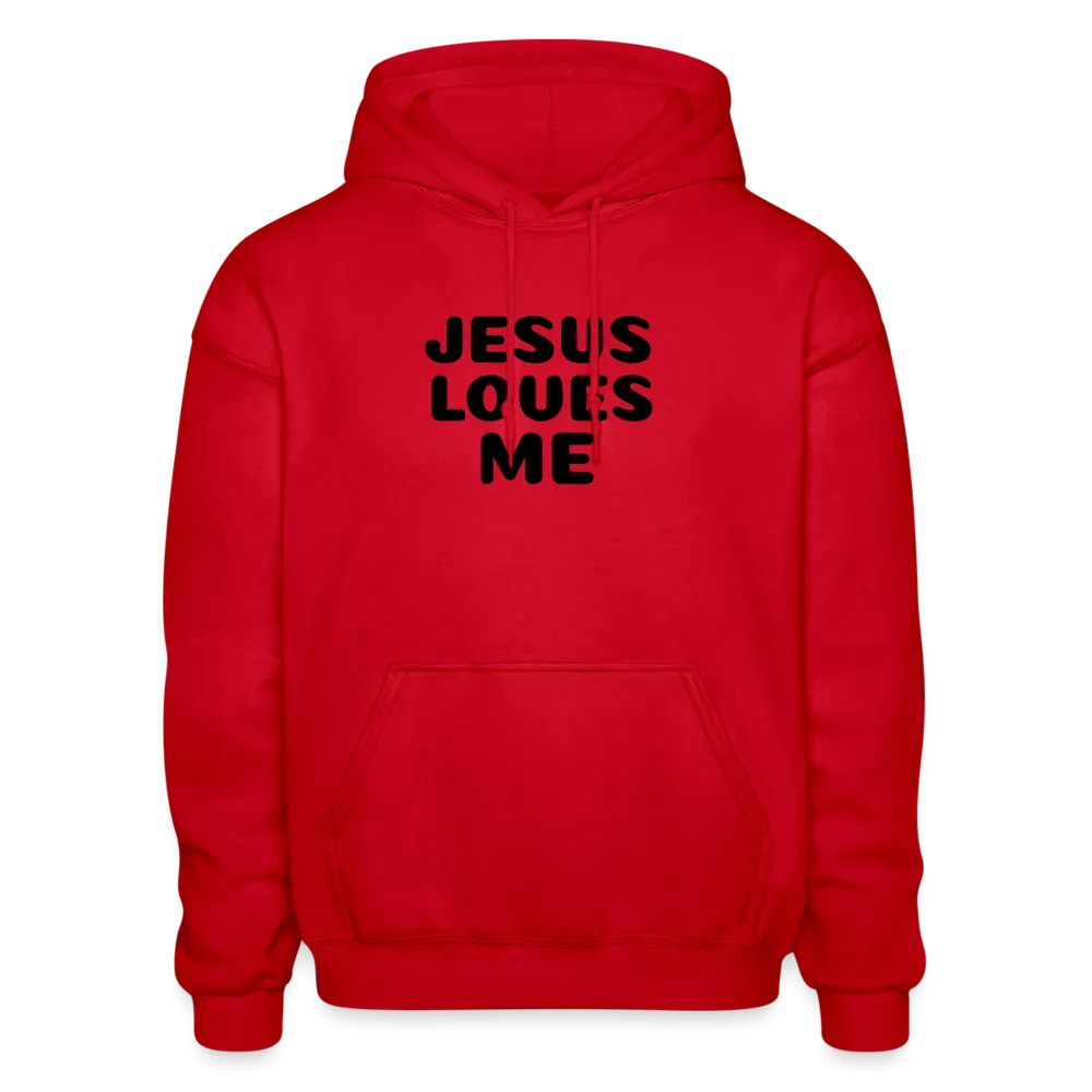 Jesus' love on a Gildan Heavy Blend Adult Hoodie
