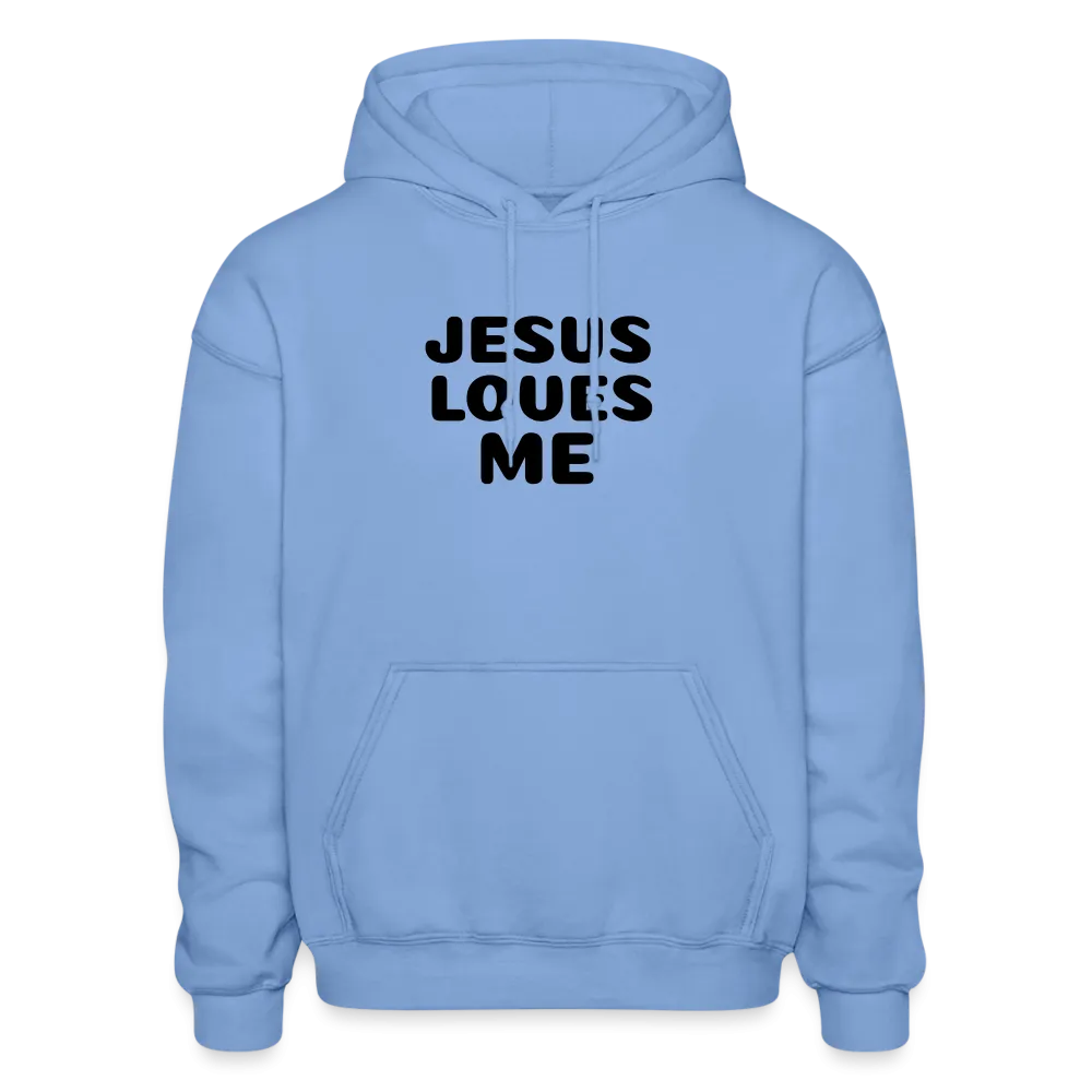 Jesus' love on a Gildan Heavy Blend Adult Hoodie