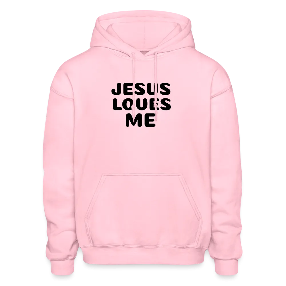 Jesus' love on a Gildan Heavy Blend Adult Hoodie