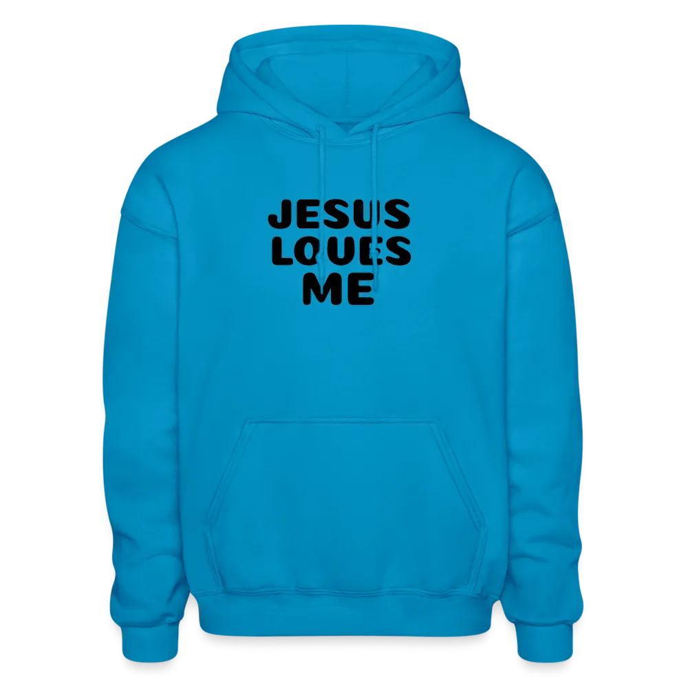 Jesus' love on a Gildan Heavy Blend Adult Hoodie