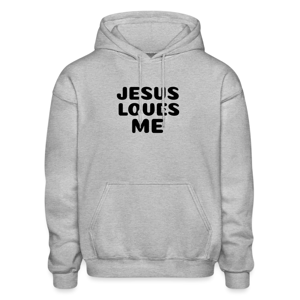 Jesus' love on a Gildan Heavy Blend Adult Hoodie