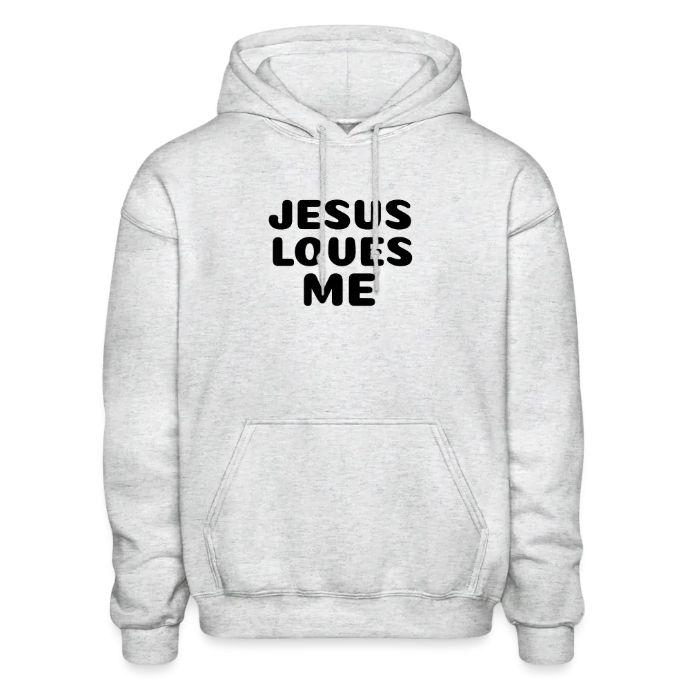 Jesus' love on a Gildan Heavy Blend Adult Hoodie