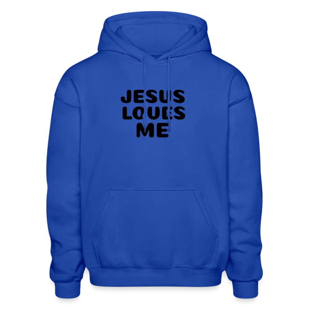 Jesus' love on a Gildan Heavy Blend Adult Hoodie