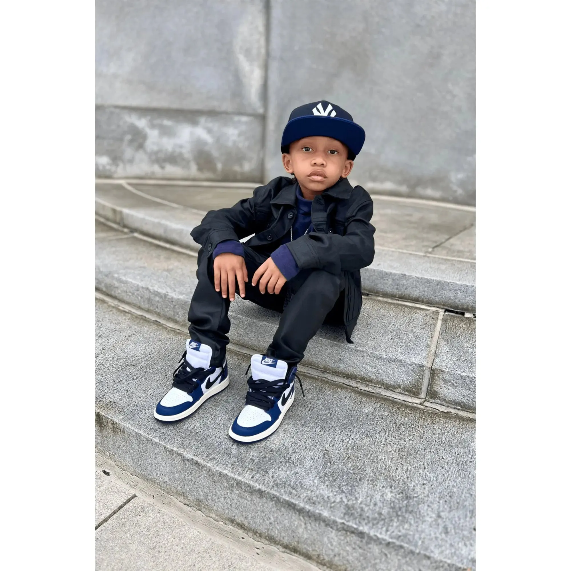 Jordan Craig Boys Stacked Clean Jeans (Jet Black)
