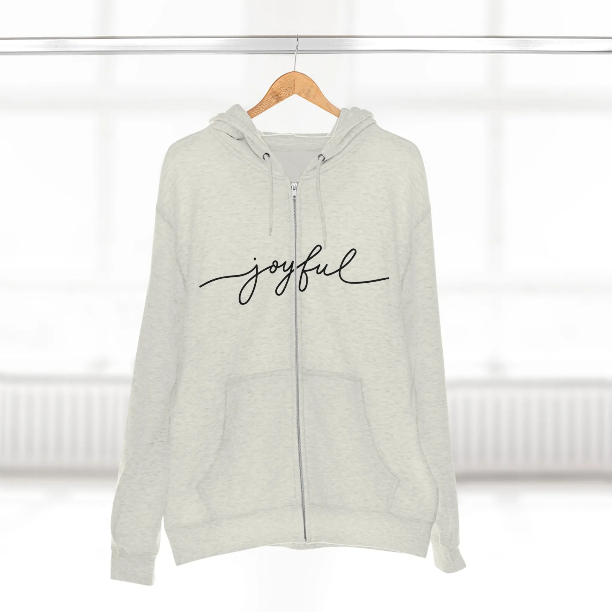 JOYFUL- Unisex Premium Full Zip Hoodie