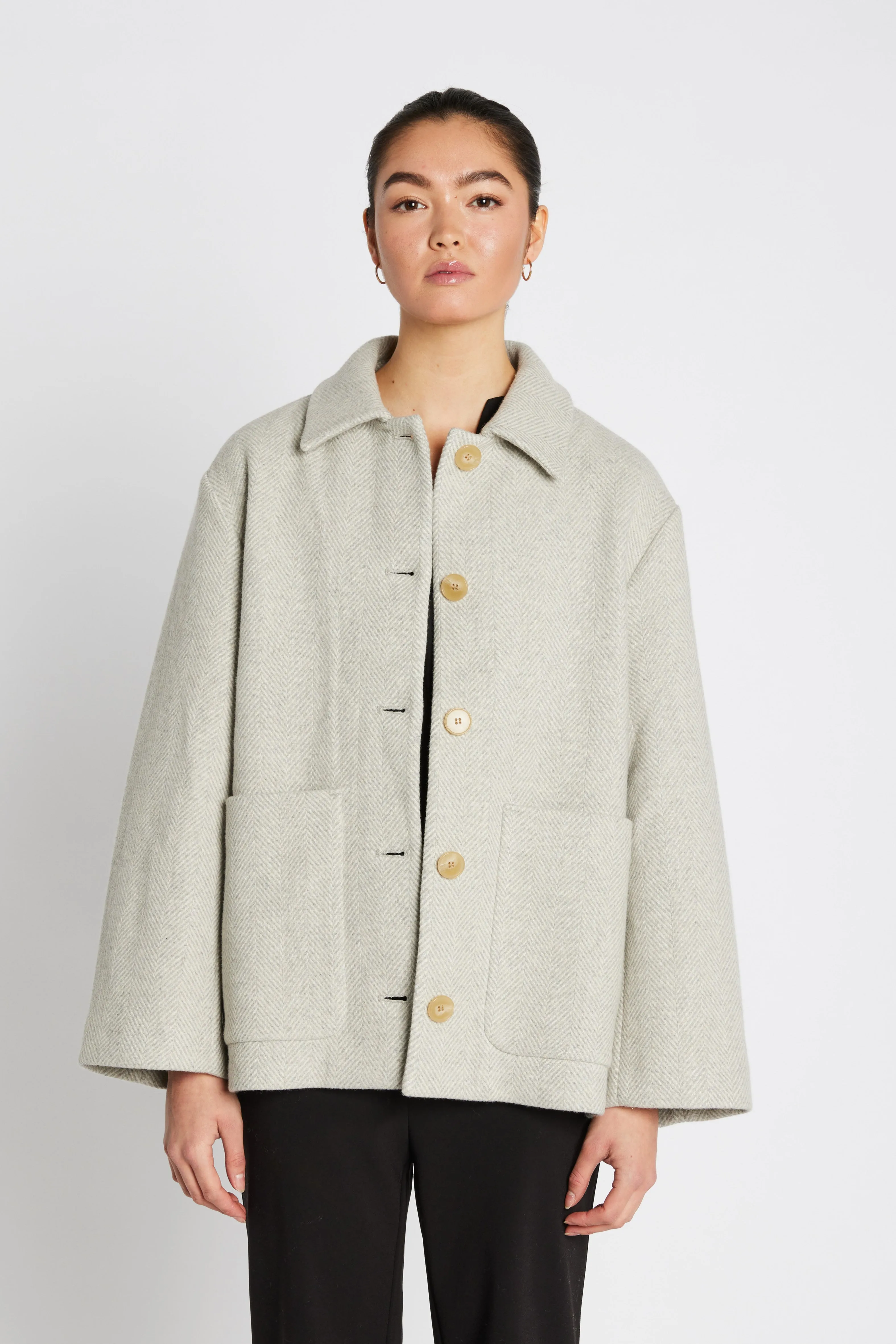 Julian jakke - Off white melange