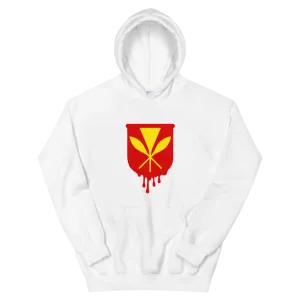 Kanaka Maoli Crest - Red *ADULT HOODIE*