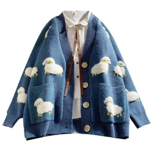 Kawaii Sheep long Sleeve Sweaters