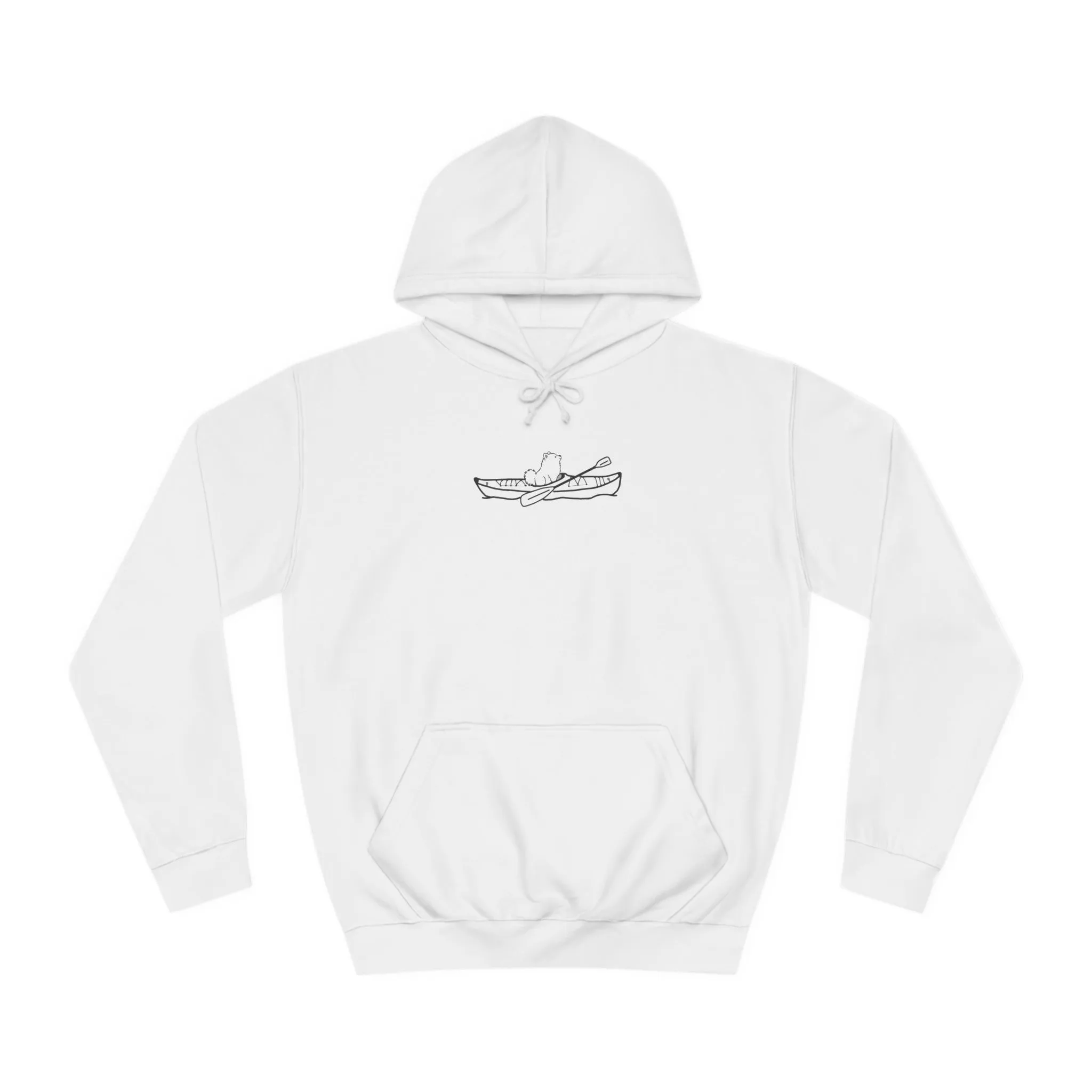Kayak Dog - Pomeranian Plain - Unisex Medium Weight Hoodie