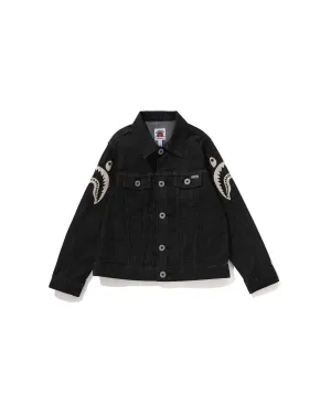 Kids Side Shark 10 Oz Stretch Denim Jacket