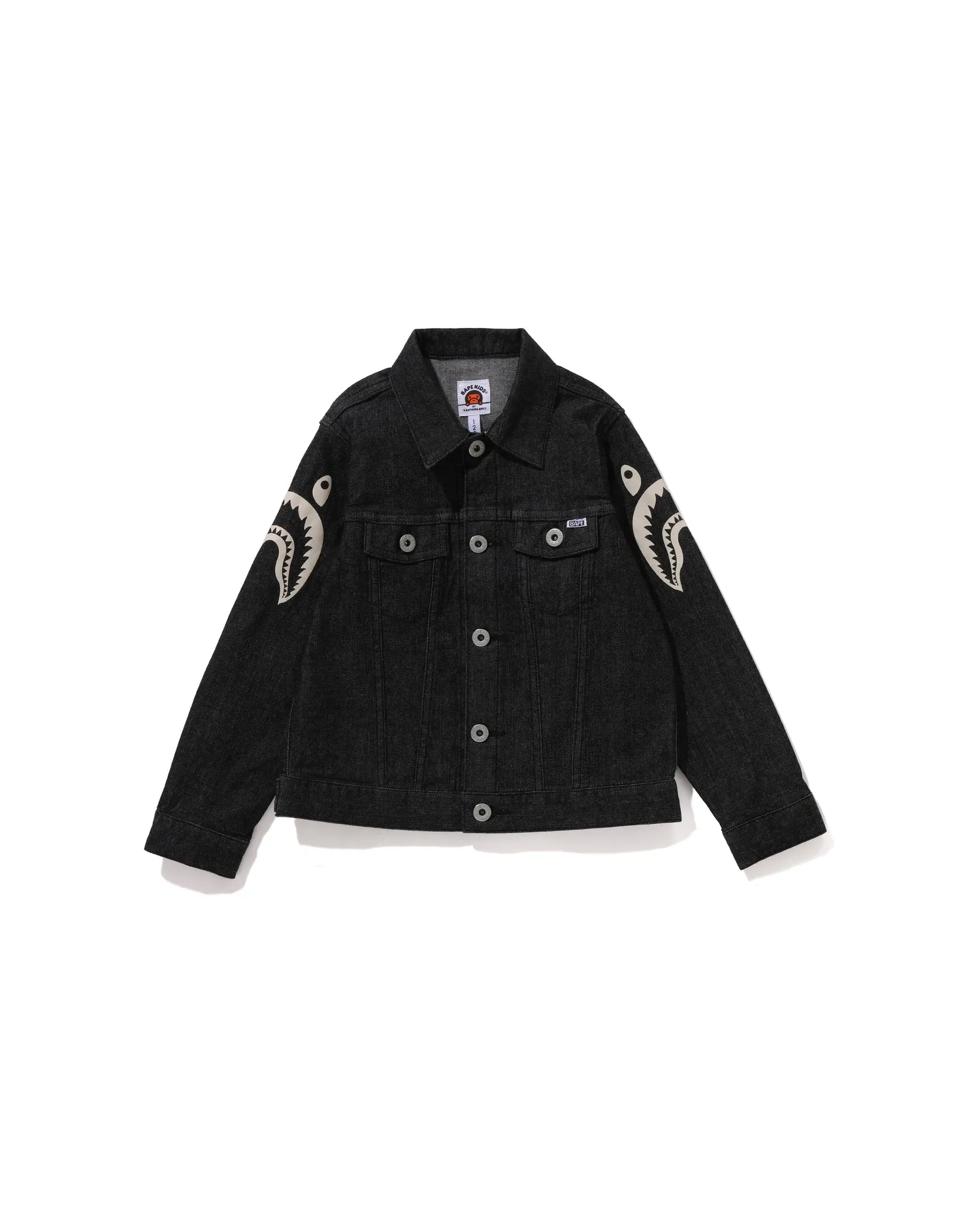 Kids Side Shark 10 Oz Stretch Denim Jacket