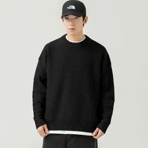 Knitted Crew Neck Sweater