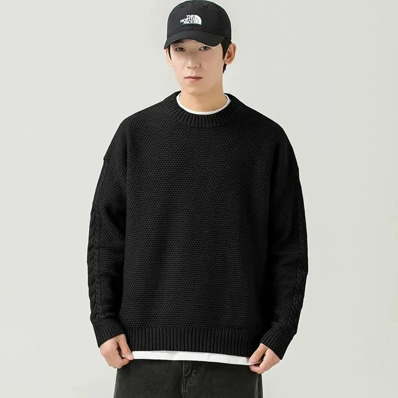 Knitted Crew Neck Sweater