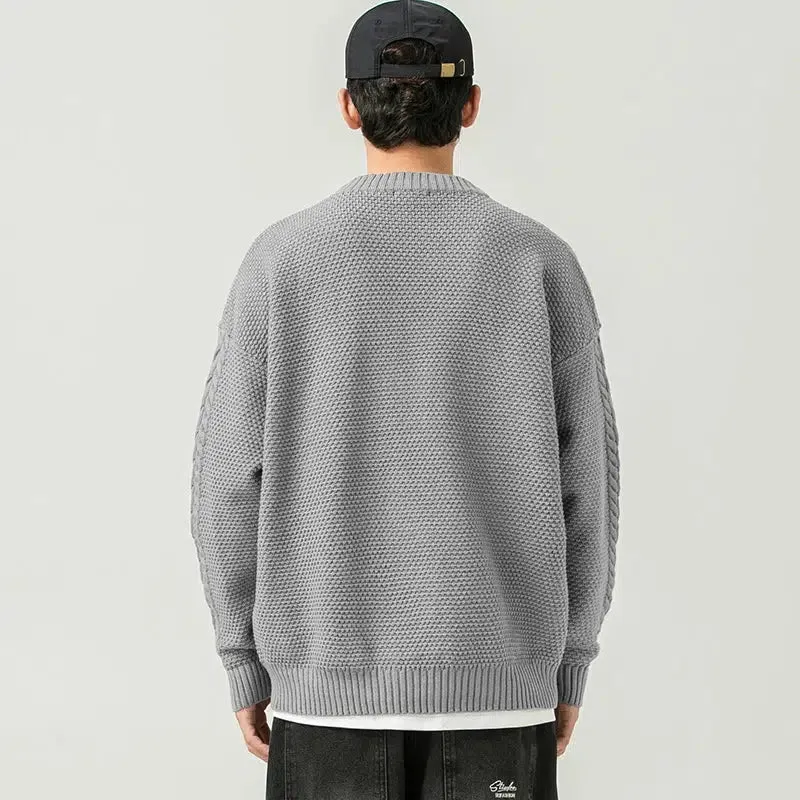 Knitted Crew Neck Sweater
