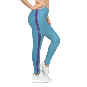 Know Jesus - Turquoise and Purple Leggings