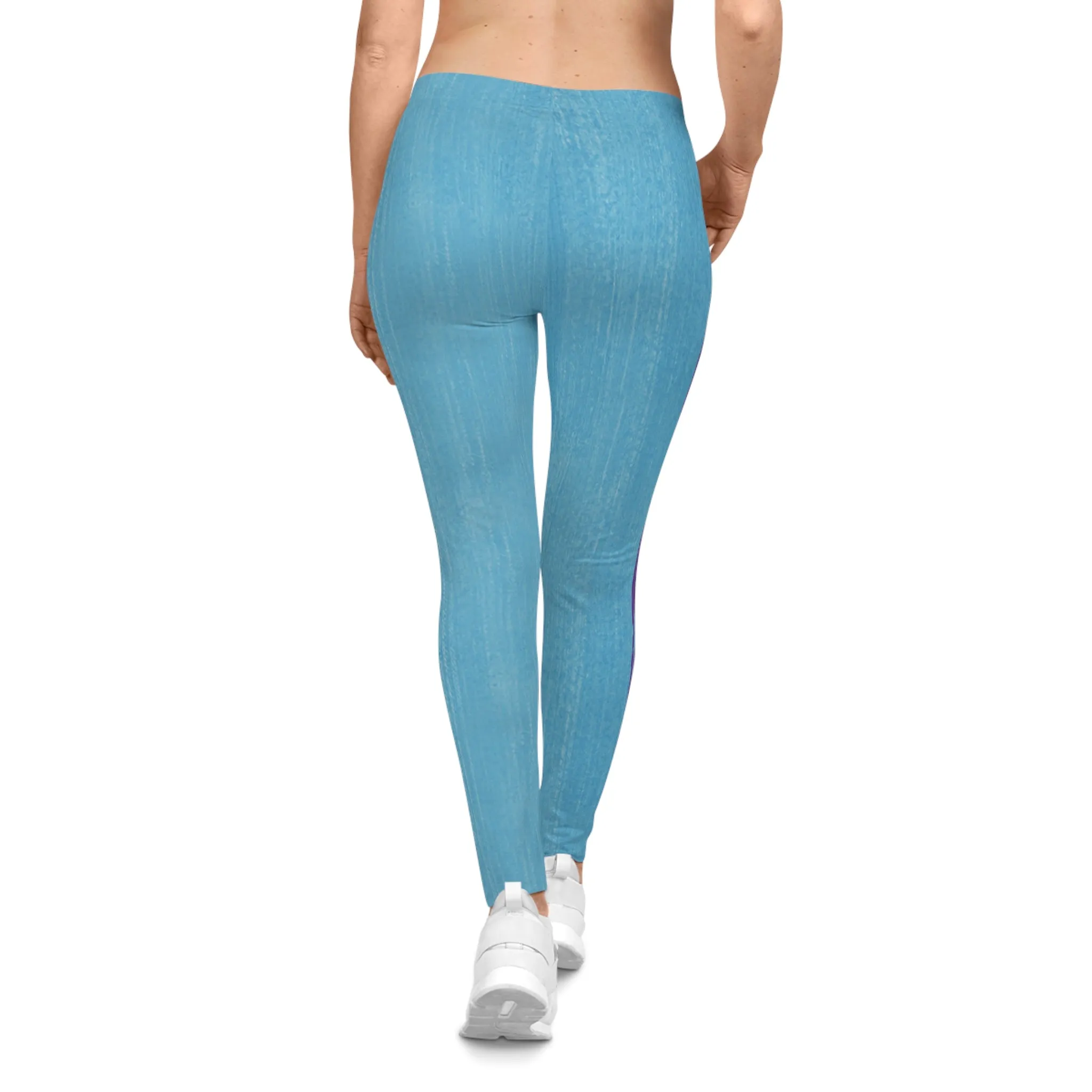 Know Jesus - Turquoise and Purple Leggings
