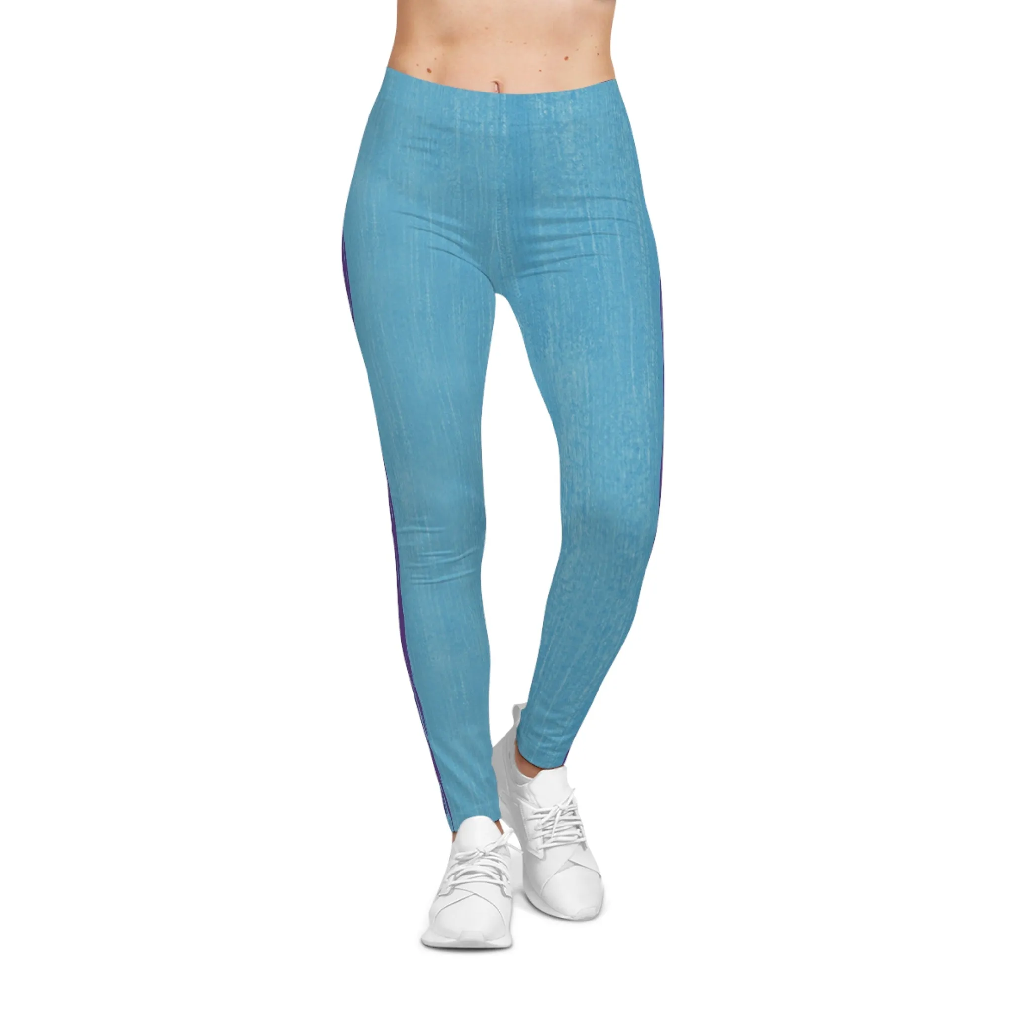 Know Jesus - Turquoise and Purple Leggings
