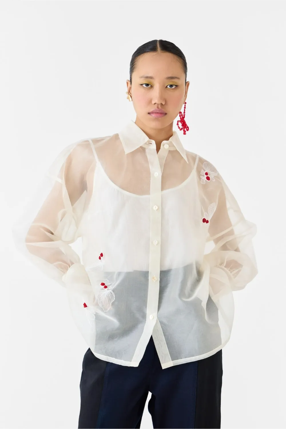 KOI ORGANZA SHIRT