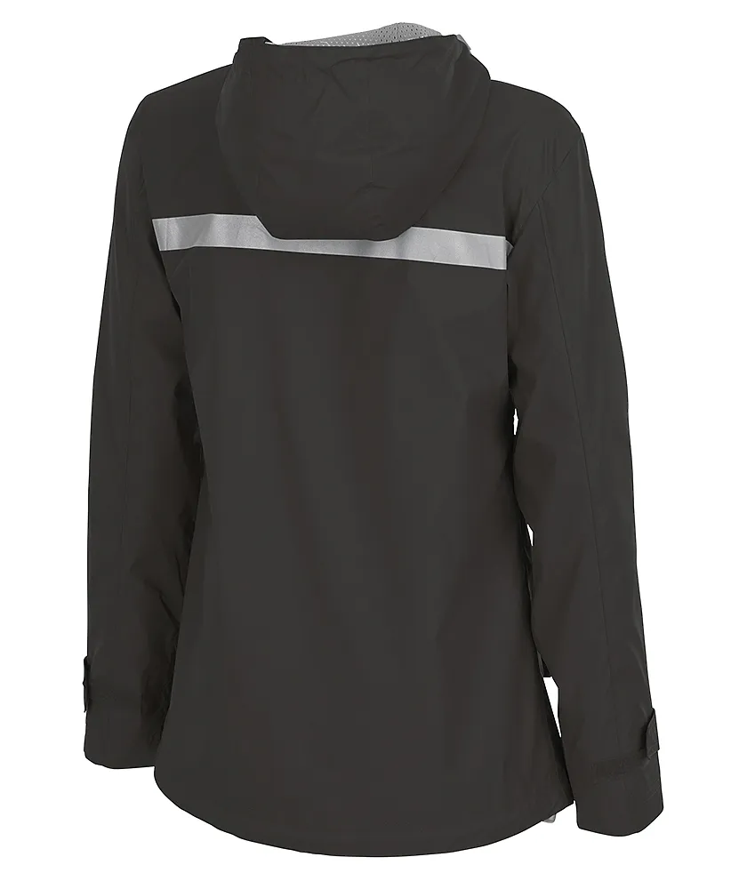 Ladies Charles River Rain Jacket-Black