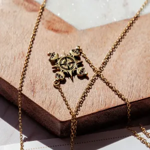 Lalibela Cross- Antique 14K Gold Plated | 3-IN-1