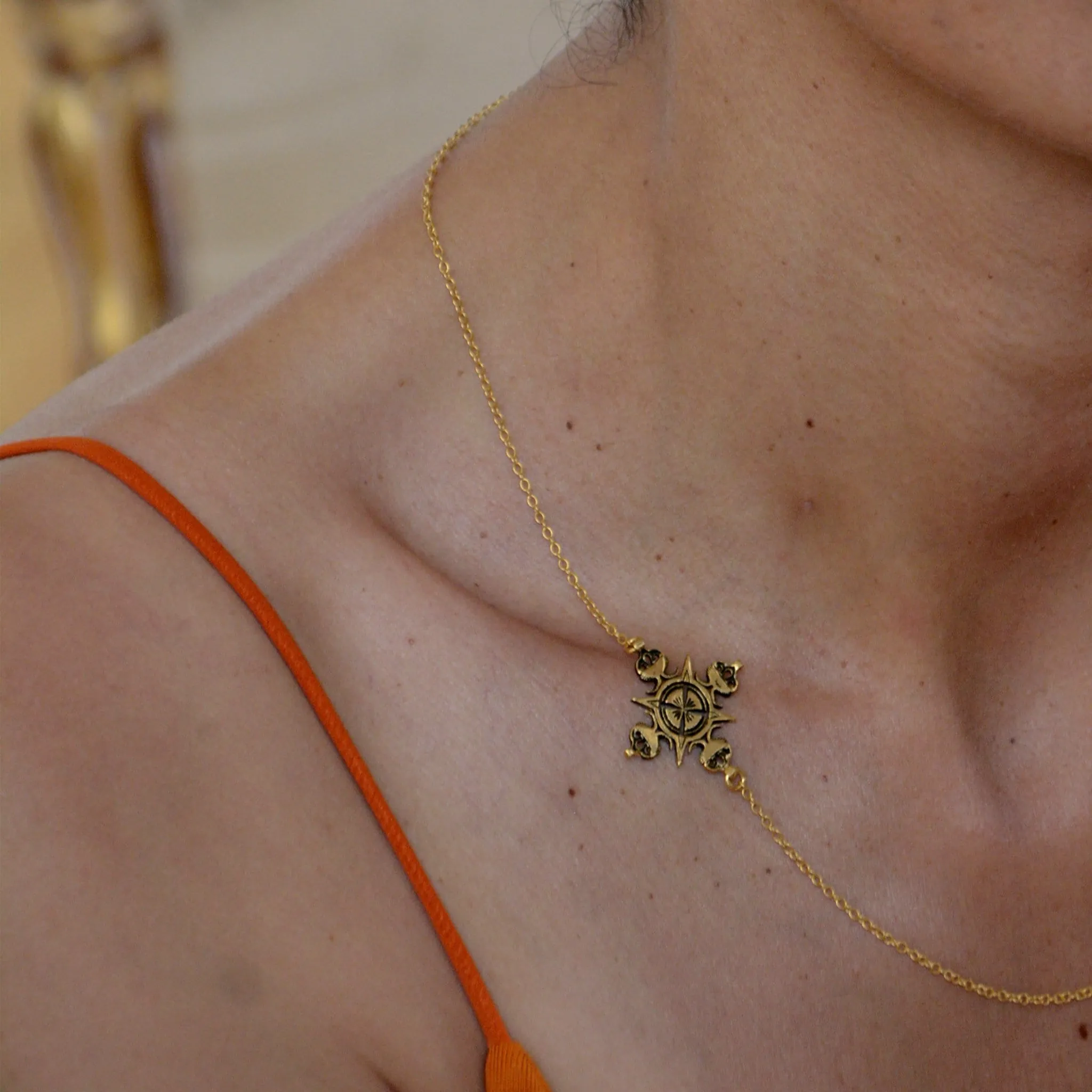 Lalibela Cross- Antique 14K Gold Plated | 3-IN-1