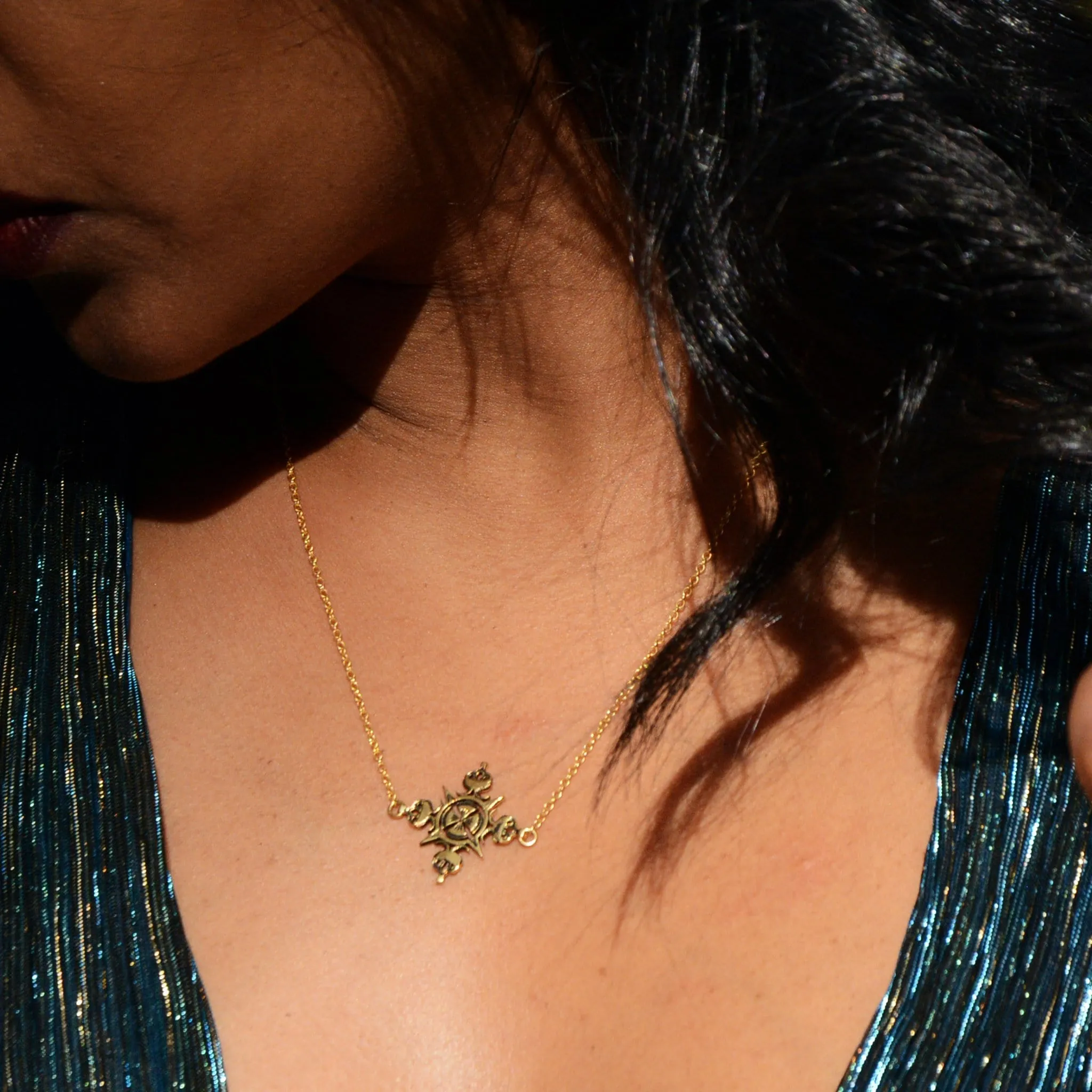 Lalibela Cross- Antique 14K Gold Plated | 3-IN-1