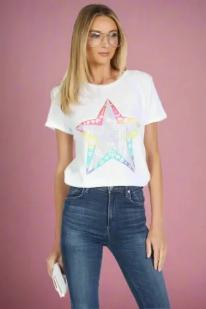 Lauren Moshi Edda Elements Star T-Shirt