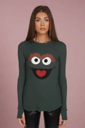Lauren Moshi McKinley Oscar The Grouch Long Sleeved Tee