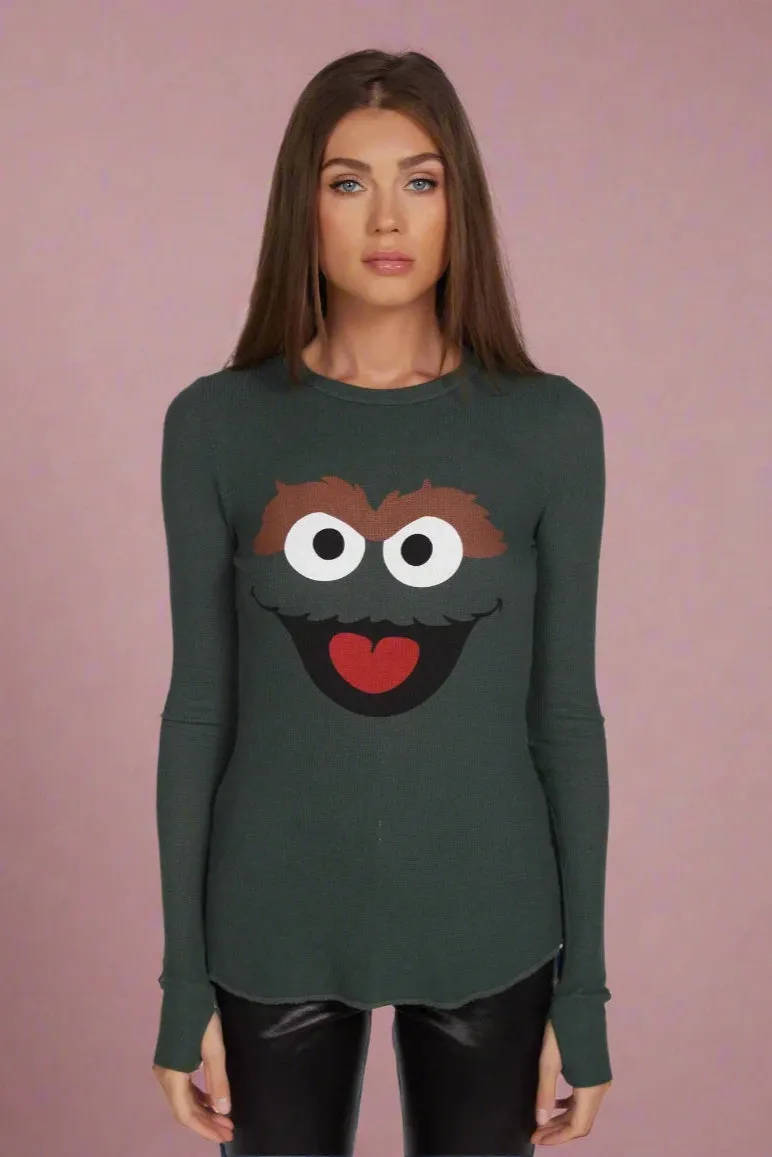 Lauren Moshi McKinley Oscar The Grouch Long Sleeved Tee